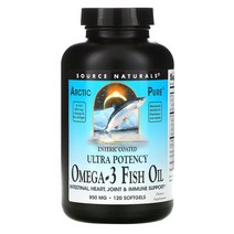 Source Naturals 아틱 퓨어 울트라 포턴시 오메가 3 생선 오일 850 밀리그램 120 소프트젤