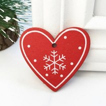 트리 장식 소픔 데코 용품 5pcs 눈꽃하트 B_레드