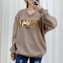 세인트이브 뉴욕브이넥 심플 맨투맨