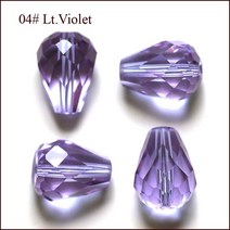 AAA 눈물면 처리 된 크리스탈 유리 10x8mm 공예 배 모양 비즈 보석 만들기 귀걸이 팔찌 DIY 100pcs, [01] 10x8mm 100PCS, [03] lt violet