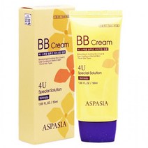 아스파시아 4U 스페셜 비비 크림 링클 50ml BB 수분 프라이머 모공 촉촉한 건성 피부 파운데이션 지성 기능성 남자 여자 여성, 단품, 단품