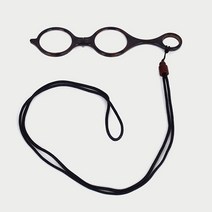 패션 휴대용 초경량 접이식 돋보기 목걸이 확대경 노안 독서용 부모님 선물 (CHNR002 C2 DBR)