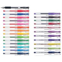 유니볼 시그노 캡볼펜 0.38mm, 카키-5개