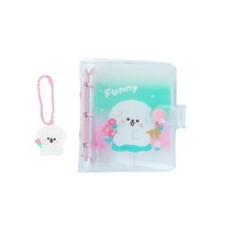 투명 바인더 앨범 사진 카드 컬렉션 펜 던 트 휴대용 사랑스러운 만화 Photocard 미니 스크랩북 엽서 저장소, A4