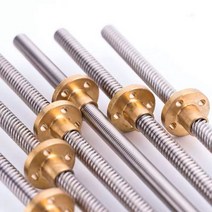 기계 부속 자재 베어링 스쿠류 커넥터 볼 밸브 샤프트 CNC 3D 프린터 리드 나사 8mm 1mm THSL-300-8D 사다리꼴 Length100-1000mm, 1000mm, Pitch 2mm Lead 8mm