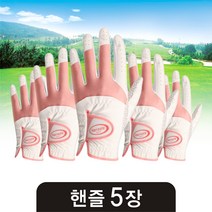 지맥스 6장 1세트 핸즐 여성 왼손 한손 고급 합피 연습용 골프장갑, 화이트