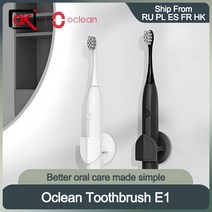 전동칫솔 음파칫솔 진동칫솔 u자형칫솔 음파진동칫솔소닉 전동 칫솔 방수 소닉 방수 칫솔 충전식 긴 배터리 수명 곰팡이 방지 디자인, e1 블랙 n 6heads