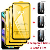Realme GT Neo 6 7 8 용 6-in-1 9D 스크린 프로텍터 X2 프로 30 유리 카메라 렌즈 필름, 09 For Realme 8 5G, 01 6-in-1