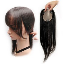 아미모 앞머리정수리가발 긴머리가발 여자부분가발 50cm [CM-P 1124], 미커트형, 자연검정