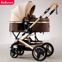 초경량 2인용 국민 기내용 오토폴딩 브랜드 유모차 belecoo baby 2 in 13 in 1 high landscape 리클라이닝 접이식 baby 요람 puchair 66, 협력사, 벨레쿠 - 05