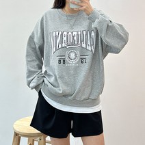 걸즈팩토리 여성용 투더포니 맨투맨티셔츠