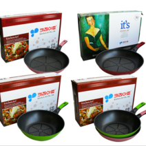 키친아트 칼라 주물 일반프라이팬, 키친아트칼라주물(후라이팬28cm+선물포장박스)