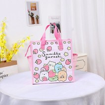 귀여운 캐릭터 도시락 가방 피크닉백 시나모롤 쿠로미 지퍼 보온보냉가방 도시락가방 물통 수납, sumikko 16
