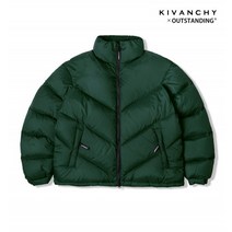OUTSTANDING KIVANCHY X DIAGONAL SHORT PUFFER_GREEN