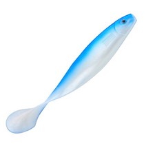 떡밥 투척기 Exceepand 낚시 루어 235mm 70g 심해 소프트 플라스틱 미끼 배스 베이트 파이크 패들 테일 고, 04 Blue