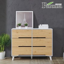 파로마 리앙스3단와이드서랍장FP, 오크