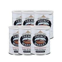 프랜치마켓커피 레스토랑 블렌드 그라운드 커피 12 oz French Market Coffee French Market Medium Dark Roast, 6팩