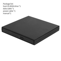 블루레이odd 블루레이플레이어 외장ODD USB 2.0 DVD 레코더 드라이브 외장 휴대용, 02 Black