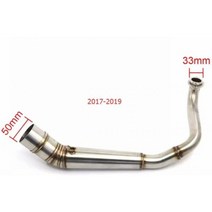 혼다 오토바이 배기 머플러 PCX125 PCX150 PCX 125 150 수정된 중간 링크 파이프 슬립 2013 - 2019, 2017-2019