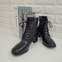 클래식 레이스업 앵클부츠(6cm 2color)