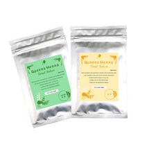 1+1 퀸즈헤나 토탈셀렉트 100g 천연헤나염색 부터 빠른새치염색, 뉴트럴투명+암라(천연)