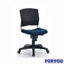 Foryou2866 사원용 회전의자 플러키 팔무 사출 쿠션 사출발 의자 공부, 블랙 자주