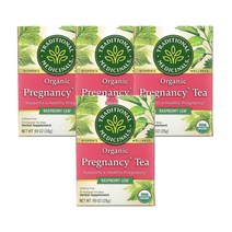 트레디셔널메디시널 임신 티 라즈베리 리프 28g 16티백 Traditional Medicinals Pregnancy Tea Raspberry Leaf, 4팩
