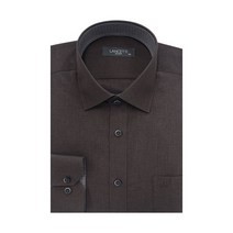 [란체티] [셔츠] 무지 브라운 로멀핏 긴소매 LTF2521BR)