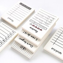 일정 메모리 포스트 쪽지 심플 라인 테마 메모지_50매, Dontforget