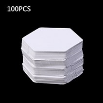 취미 퀼트 diy 도구 패치 워크 종이 바느질 공예에 대 한 100Pcs 육각 템플릿 DIY 6 크기, [06] 22mm