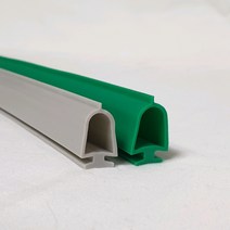 강화도어 유리문 손낌방지 손보호대 고무만, A-500, 녹색, 2400mm