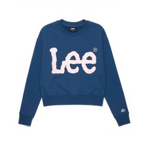 리(LEE) 우먼스 크롭 맨투맨 다크블루