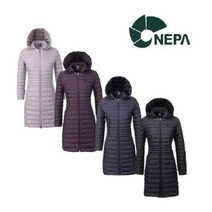 네파 NEPA 송파점 여성 루시에 경량 구스 롱 다운 7F82000 SP 다운자켓