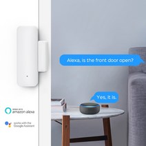 문열림센서 Tuya-Zigbee 도어 센서 스마트 홈 보안 창 감지기 무선 자동 슬라이딩 접촉, 한개옵션0