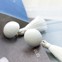 고미가게 태슬 캔디볼 무광 컬러 드롭 귀걸이