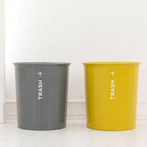 창신 트래쉬 오픈 휴지통 5L /사무실 거실 침실 화장실 쓰레기통, 그레이1개, 1개