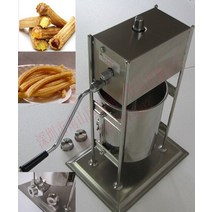 츄러스 만들기 기계 2 in 1 15l 수동 수직 스 메이커 3 노즐 푸드 스테인레스, tv15l