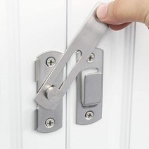 미닫이 문 잠금장치 방문 문걸쇠 간격조절형, 일자형 간격조절형(100mm), 1개