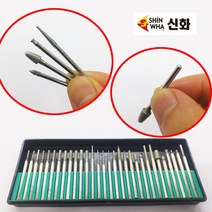 다이아몬드 아이드휠 세트 30P 추지석 금형 조각 공구 전동 에어 금형그라인더 드릴 미세가공, 아이드휠세트(30PCS)