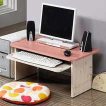 모아가구 크리시 700 좌식 컴퓨터 책상, 핑크워시