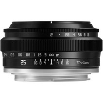TTArtisan 25mm F2 APS-C 광각 수동 렌즈, 캐논 RF 마운트