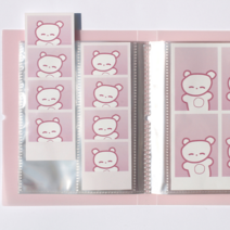 인생네컷 파일 콜북 하루필름 셀픽스 앨범 4X6 동시 수납, 그린