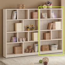 [우아미아이] [우아미가구]콕스 4단 책장 900, 색상:삼나무색