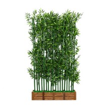 인조 대나무 가림막 장식 인테리어 조화 파티션 차단, 길이 50cm + 높이 1.8m 대나무 8개