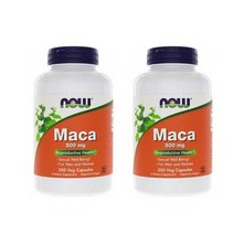 나우푸드 마카 500mg 야채 캡슐 250정 2병, 단품, 250