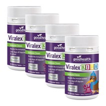 굿헬스 뉴질랜드 바이랄렉스 키즈 츄어블 60정 4팩 Good Health Viralex Kids chews