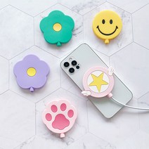 bob 애플 맥세이프 무선충전기 전용 카툰 실리콘 커버 케이스 iPhone12 MagSafe, MS카툰커버, 스마일