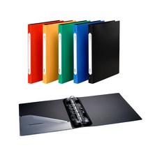 문화 B443-7 PP 3공 O링 바인더 A4 2cm 100p, 녹색