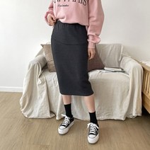 스위트플러스 임부복 임산부 기모 스판 소미 에이치 롱 스커트