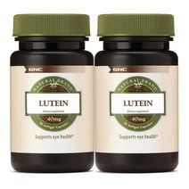 GNC 내추럴 브랜드 루테인 40mg 소프트젤 캡슐, 30정, 2개